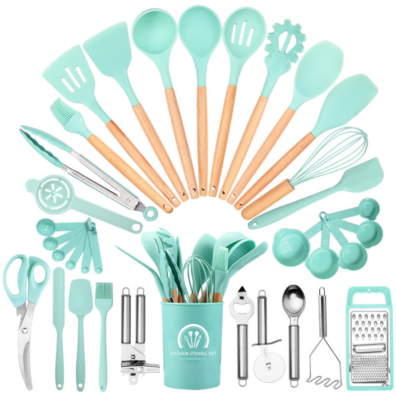Living And Home Utensil Set, Dark Green