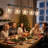 5-Light Modern Clear Glass Linear Kitchen Island Pendant Light-122370201