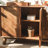 American Solid Wood Retro Sideboard Buffet Cabinet