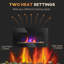 Herakleitos Black Electric Fireplace with 5118 BTU-928824739