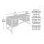 Bureau d'ordinateur, finition brune