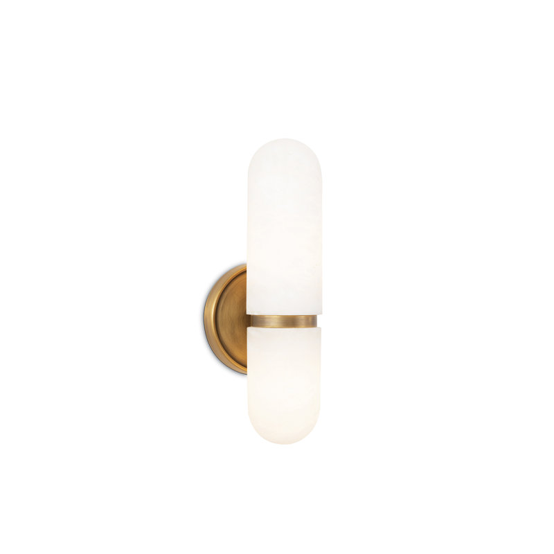Salon 2 - Light Armed Sconce, Natural Brass