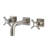 Kingston Brass Millennium Two-Handle 3-Hole Wall Mount Bathroom Faucet-50580053-113043151