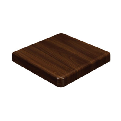 30''X30'' Resin Table Top, Dark Mahogany