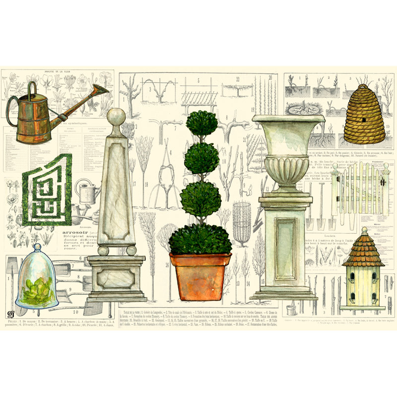 Garden Collection II by Ginny Joyner - Wrapped Canvas Print, 20cm H x 30cm W