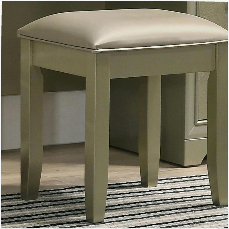 Tabouret de bar rembourré, Taupe, Taupe