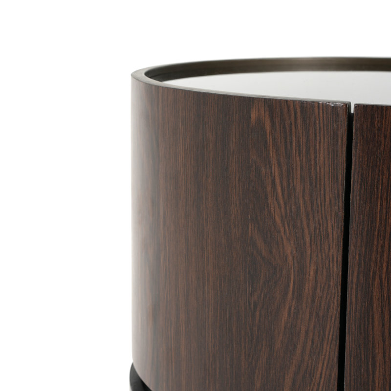 Round Side Table With Double - Layer Structure, Smooth Rounded Edges, Easy To Clean 、、