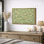 Abstrait vert, impression de champ impressionniste, photos de salon élégantes, impression sur toile encadrée-126054420-126054427