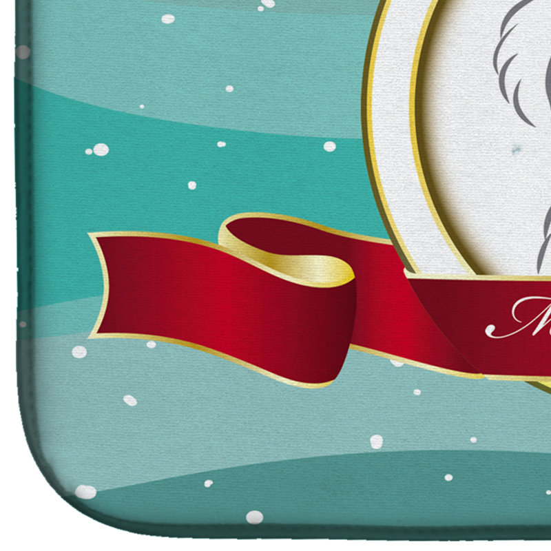 Tapis de séchage maltais merry christmas