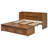 Queen Solid Wood Murphy Bed with Built-In USB Charging Station and Geometrical Decoration Panel-850094458