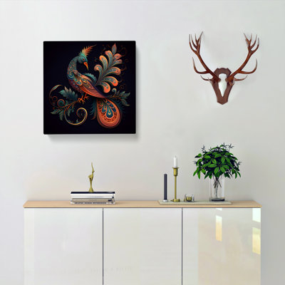 Bird Of Paradise Paisley Art - Print
