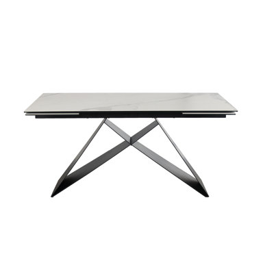 Camak Extendable Marble Top Dining Table
