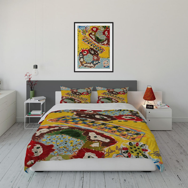 Comforter Set F. Lin-Ray Art, Yellow Go On Ahead