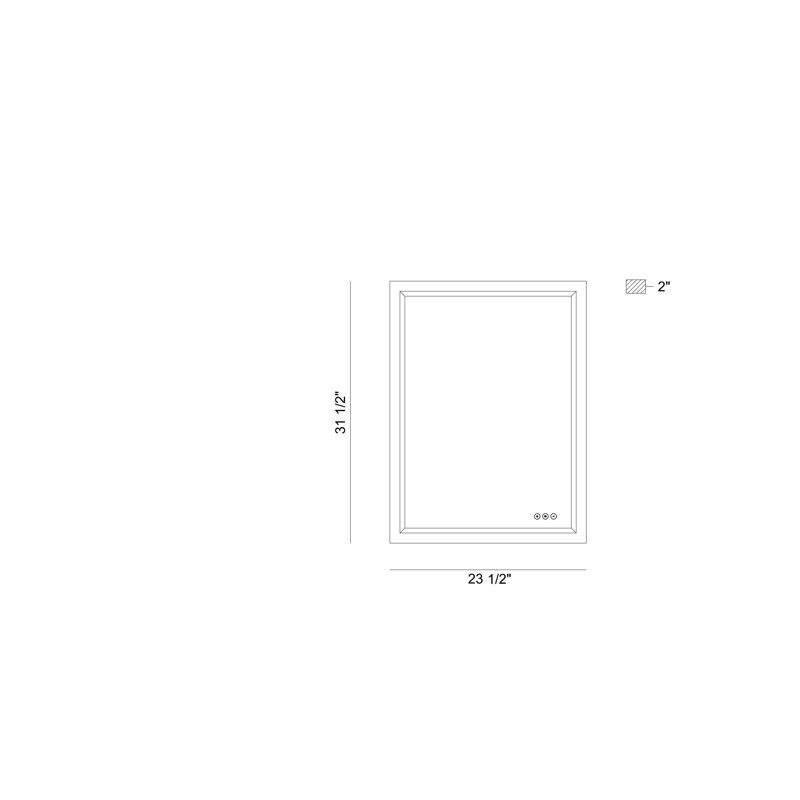 Eris Rectangular Mirror, 32" x 24"