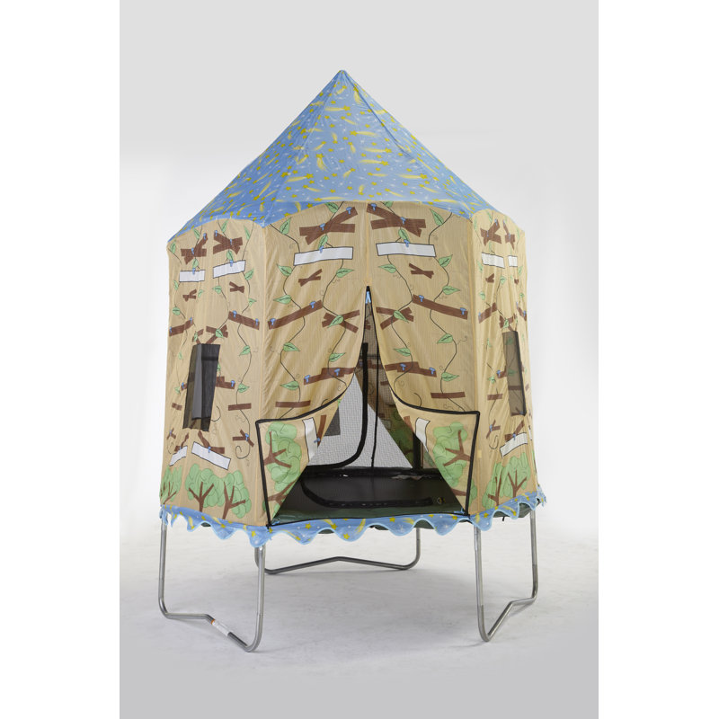 Bazoongi Kids 84'' Tent, Beige/Red