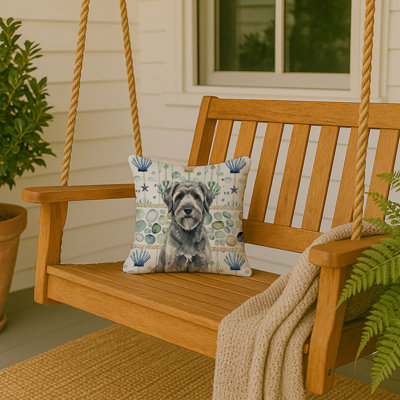 Coussin décoratif gris Bouvier des Flandres
