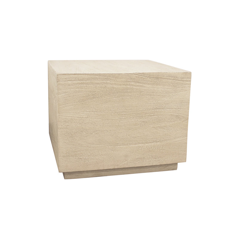 Briell Solid Wood End Table, 16" H x 20" W x 20" D