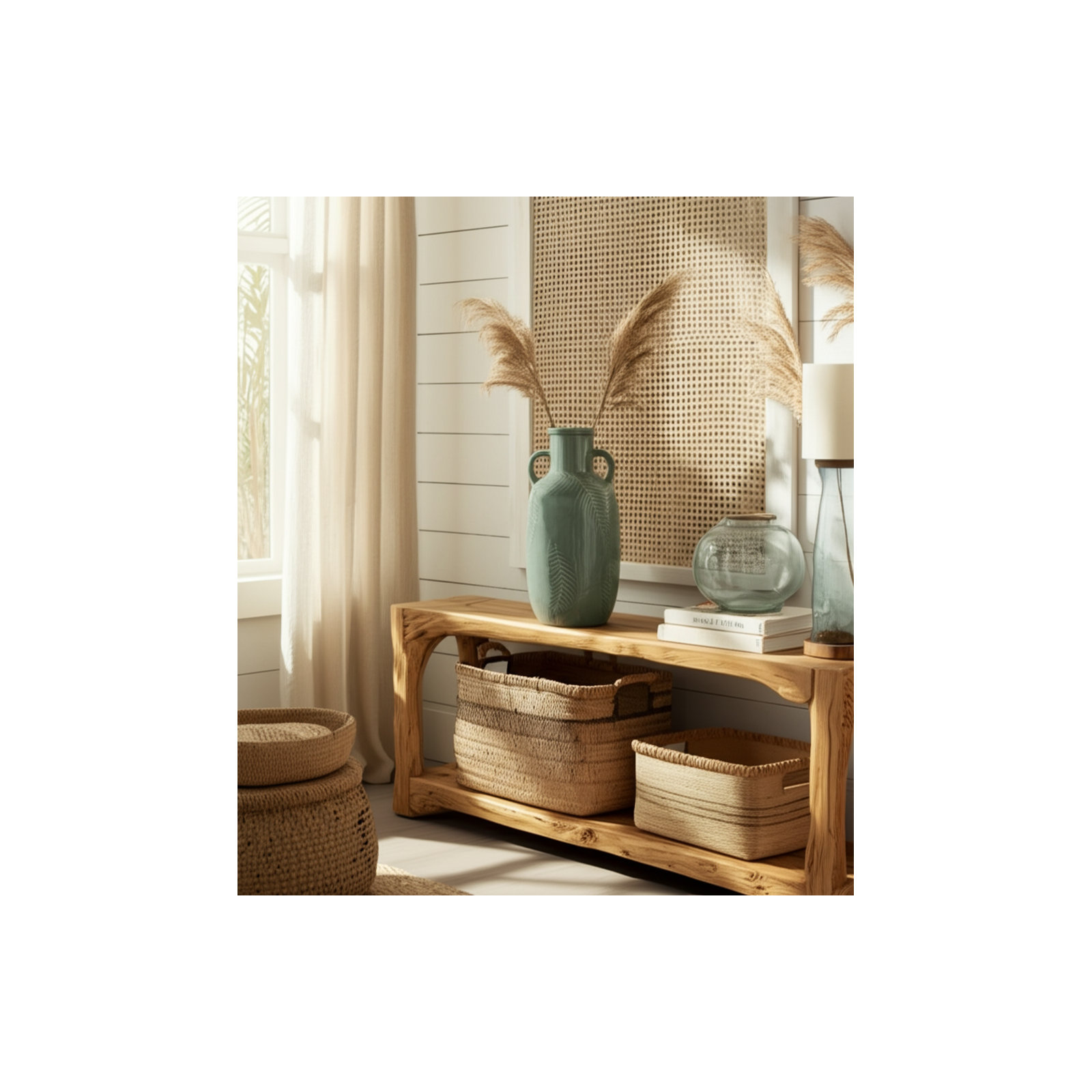 Ambrielle 24'' Handmade Stoneware Table Vase