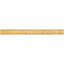12" x 0.75" Honed Travertine Pencil Liner Tile Trim in Yellow