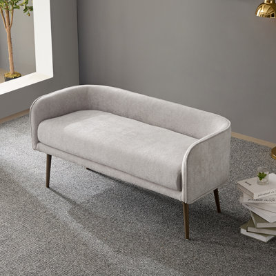 Banc rembourré en tissu pour chambre Dequarius