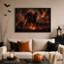 Art mural sur toile, "Squelette de guerre sur cheval noir"-97484318