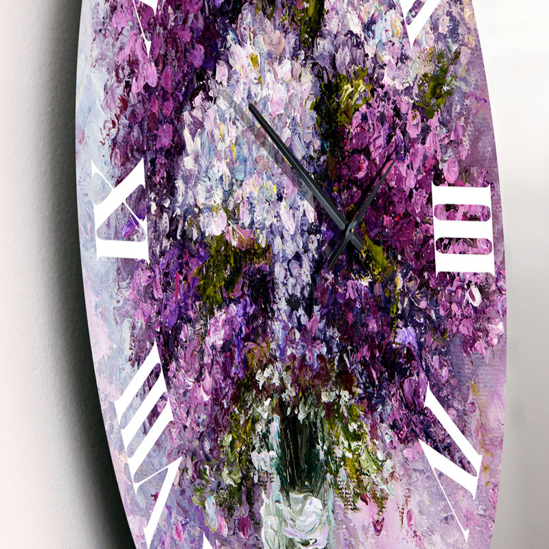 Mauve jacinthe - horloge murale traditionnelle, Petit