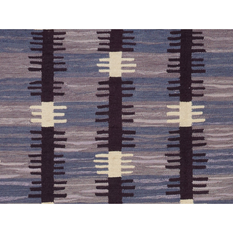 Striped Area Rug in Violet