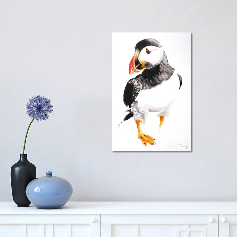 Puffin III by Soo Beng Lim - Wrapped Canvas Print, 30.48 cm H x 45.72 cm W