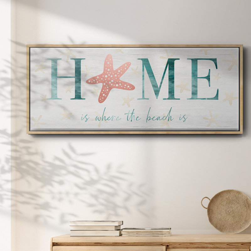 Home Beach- Framed Canvas