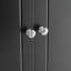 Armoire de rangement pour salle de bain élégante, unité de rangement pour salle de bain, armoire autoportante avec 4 portes, tablettes réglables, tablettes adaptables, noir-214758408