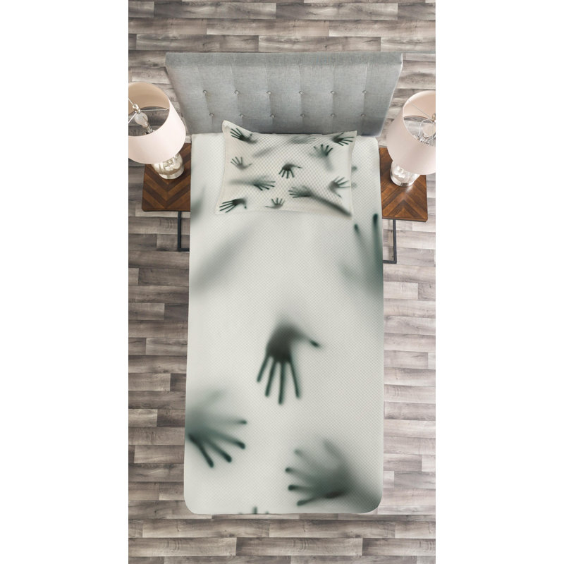 Horror House Polyester Coverlet, Twin Coverlet + 1 Sham