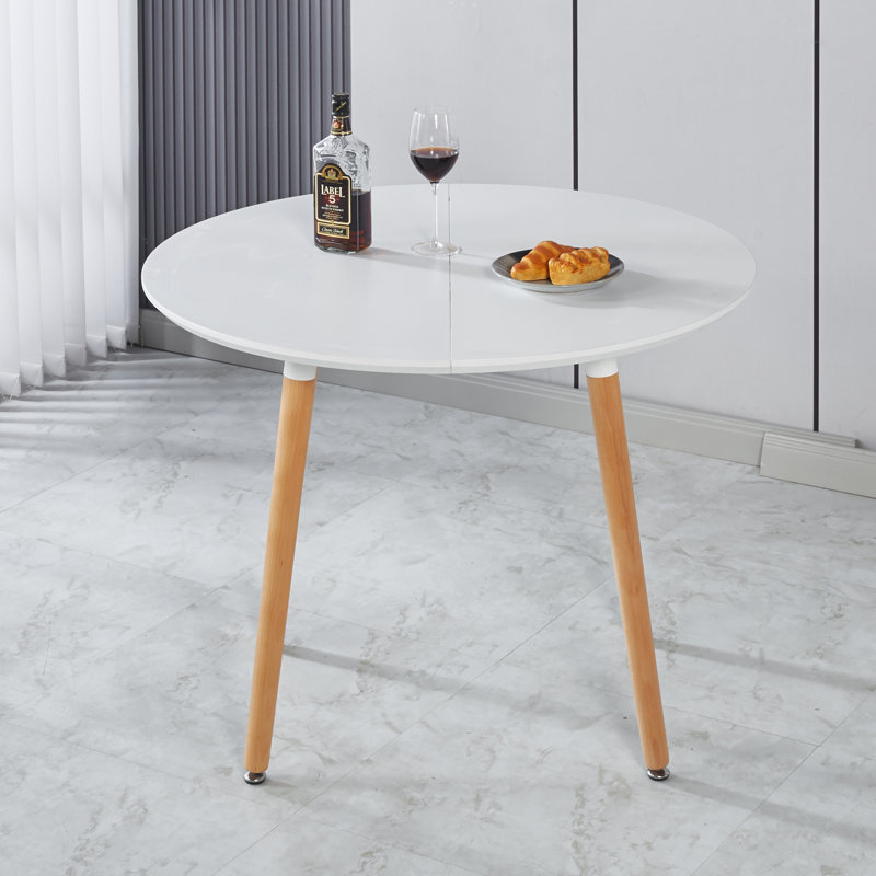 Extensible table,DINING TABLE,OFFICE TABLE,COFFEE TABLE, White, Natural