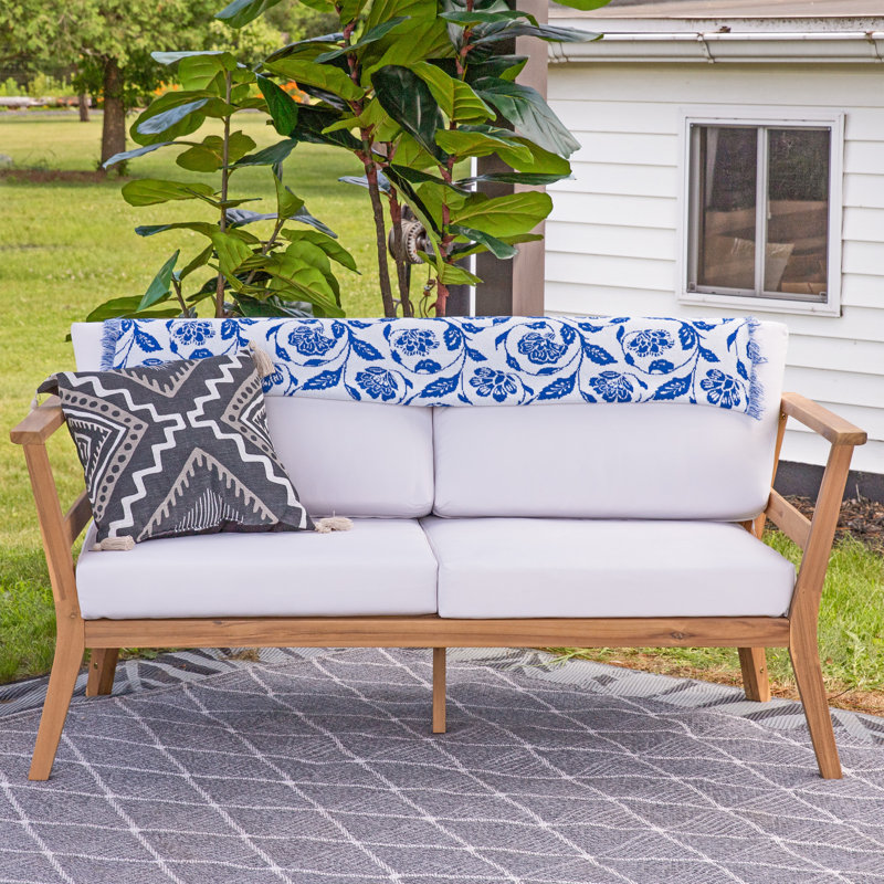 Causeuse de jardin en acacia Bodie