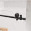 Porte de douche sans cadre l 56 à 60 po x H 76 po, porte de douche coulissante avec cabine de douche en verre trempé épais de 5/16 po (8 mm) de qualité supérieure, noir mat chromé avec tampon, kd-130133309