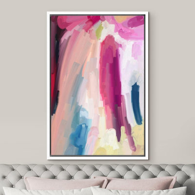 Abstract Colorful Strokes " Pastel Colorful Paint Strokes Abstract Shapes "