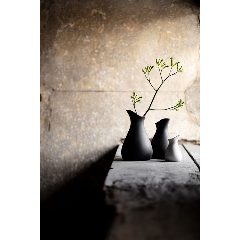 Likid & Solid Carafe, Slate, 5" H x 3.25" W x 3.5" L