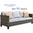 Cushion Color Wood Premium All-Weather Wicker 7 - Person Patio Conversation Set with Cushions-1345884894