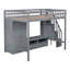 Structure de lit mezzanine avec garde-robe-782503548