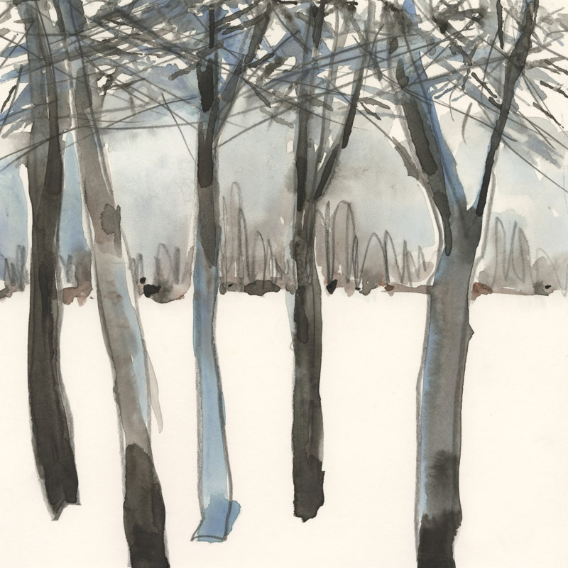 Winter Treeline I, H 12 po x l 12 po x P 1,25 po