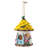 9"H Garden Resin Birdhouse with Roof,Yellow-1527552625