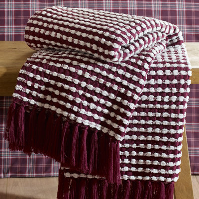 Stab Stitch 125x150cm Blanket Throw