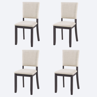 Dining Chairs With Padded Seat（Set Of 4）