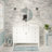 Lakeland 48" Single Bathroom Vanity Set with White Cabinet and Carrara Marble Countertop-1128467355