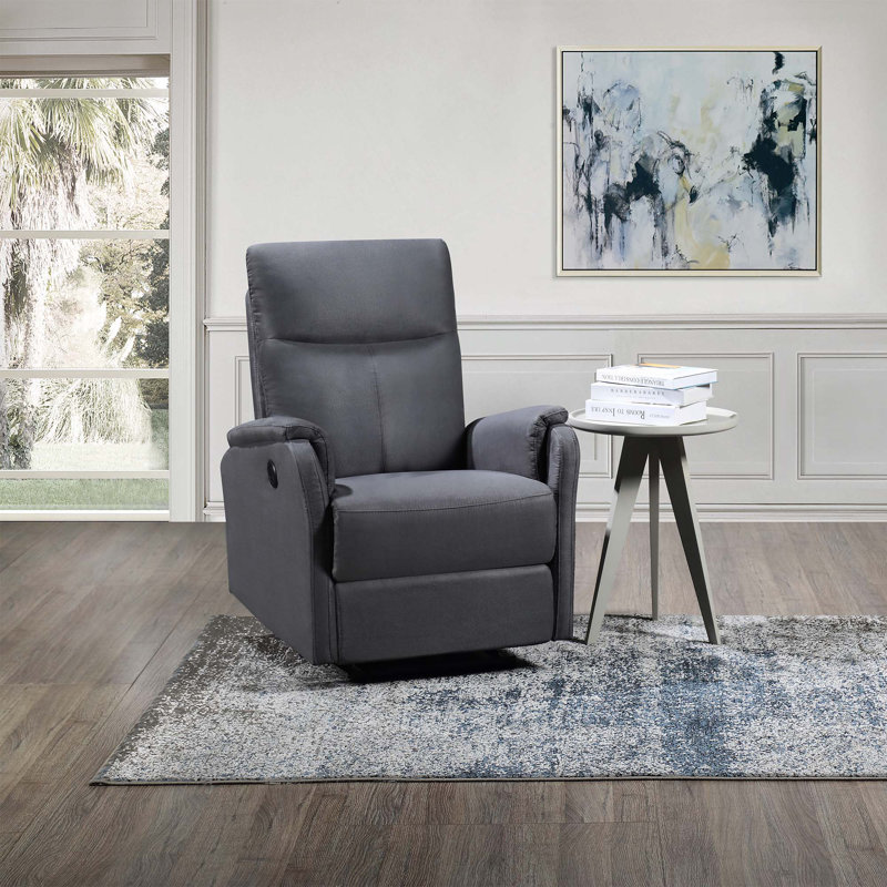 Fauteuil inclinable simple avec fonction électrique pour le salon, la chambre à coucher, Gris