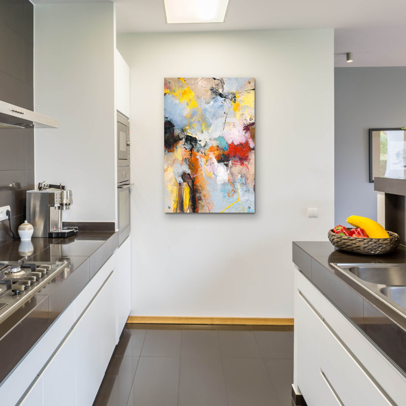 Art mural en verre Wrought Studio «Free Form» par Incado, H 36 po x l 24 po x P 0,2 po