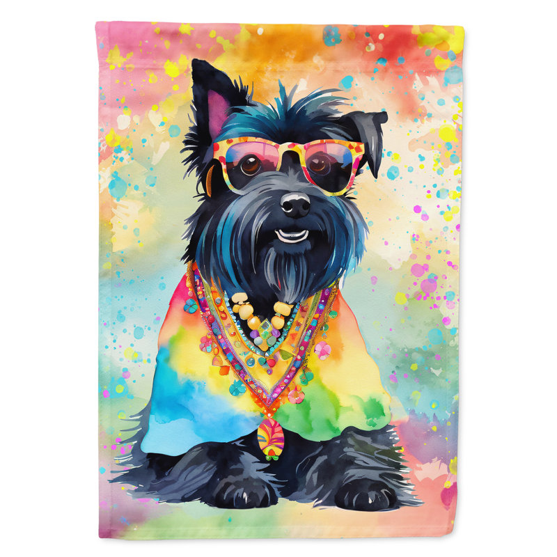 Drapeau de jardin Hippie Dawg, Terrier écossais