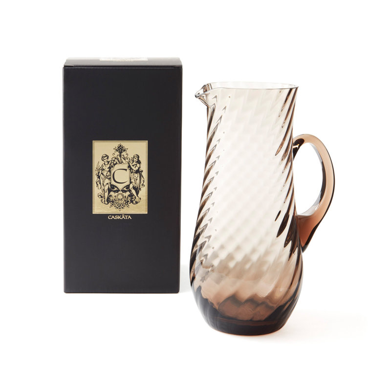 Quinn Crystal Pitcher, Mocha