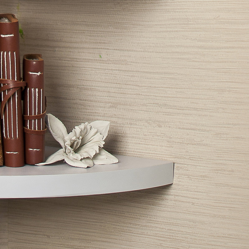 2 Piece Corner Shelf, White