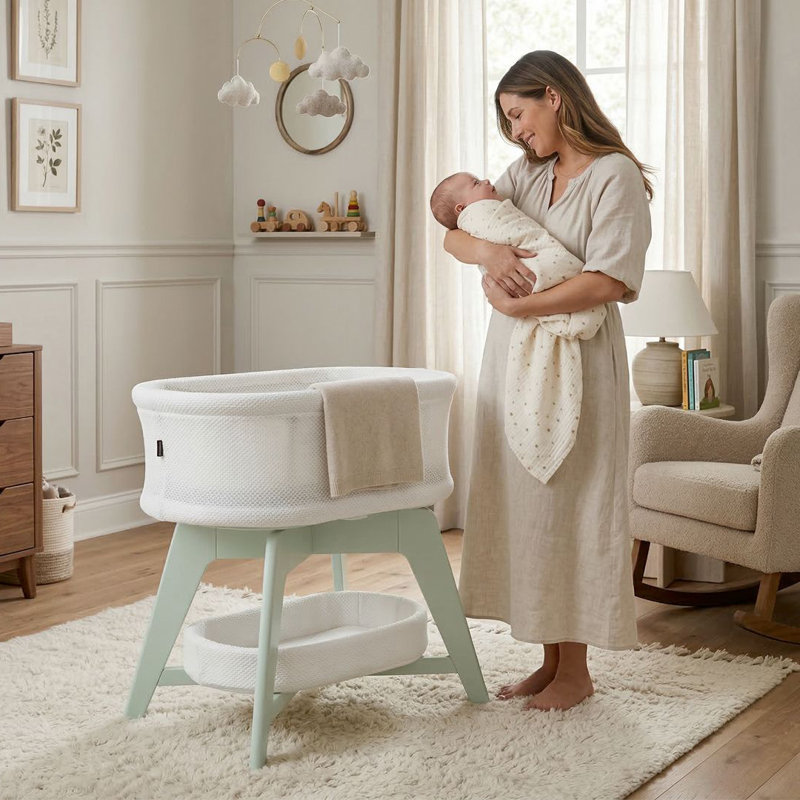 Berceau Evi Smart, Vert