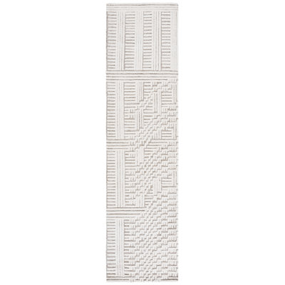 Tapis abstrait en laine / coton touffeté à la main Balalan 601